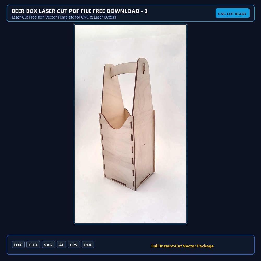 Beer Box Laser Cut PDF File Free Download - 3axis.co