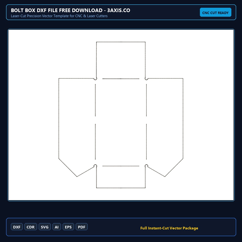 Bolt Box dxf File Free Download - 3axis.co