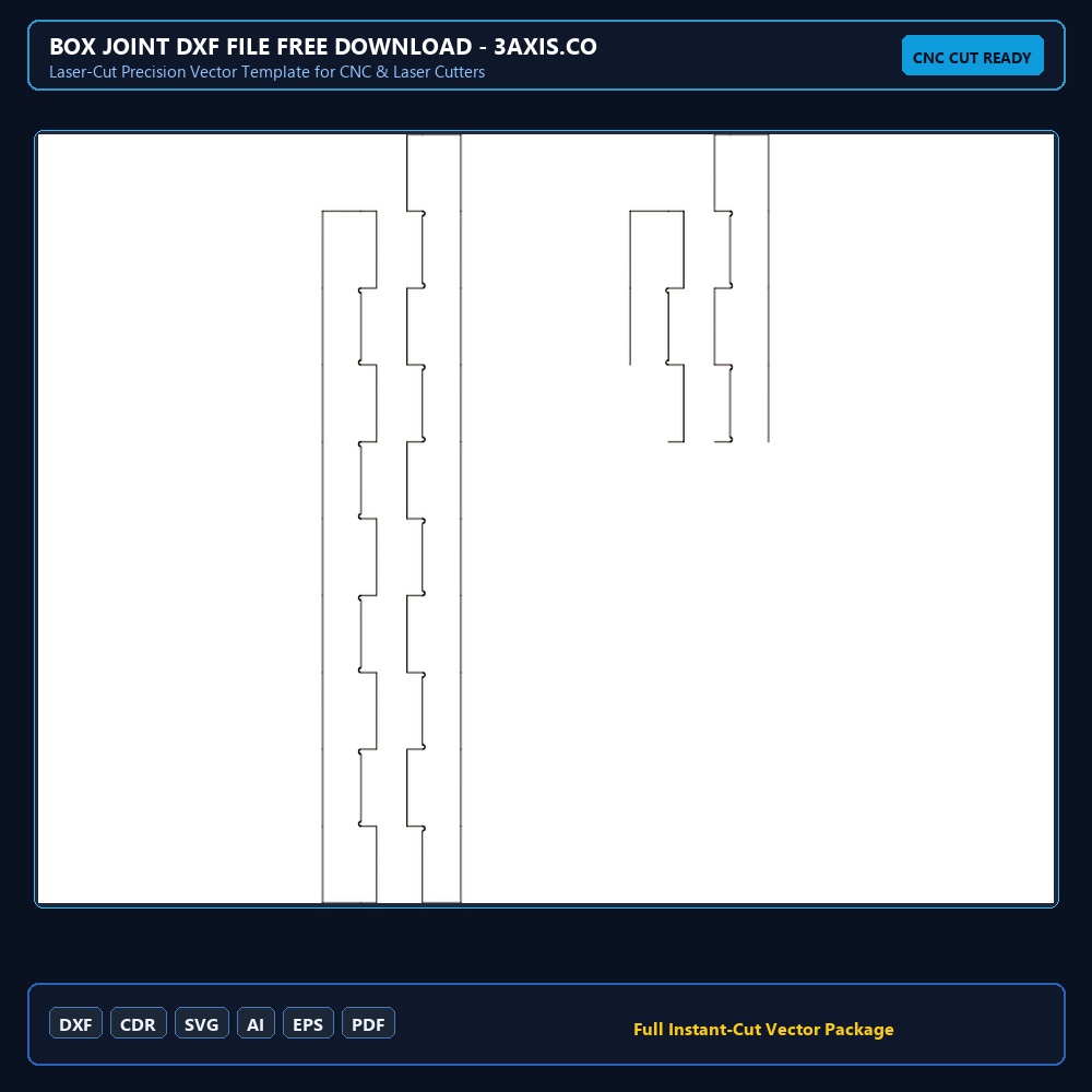 Box Joint dxf File Free Download - 3axis.co
