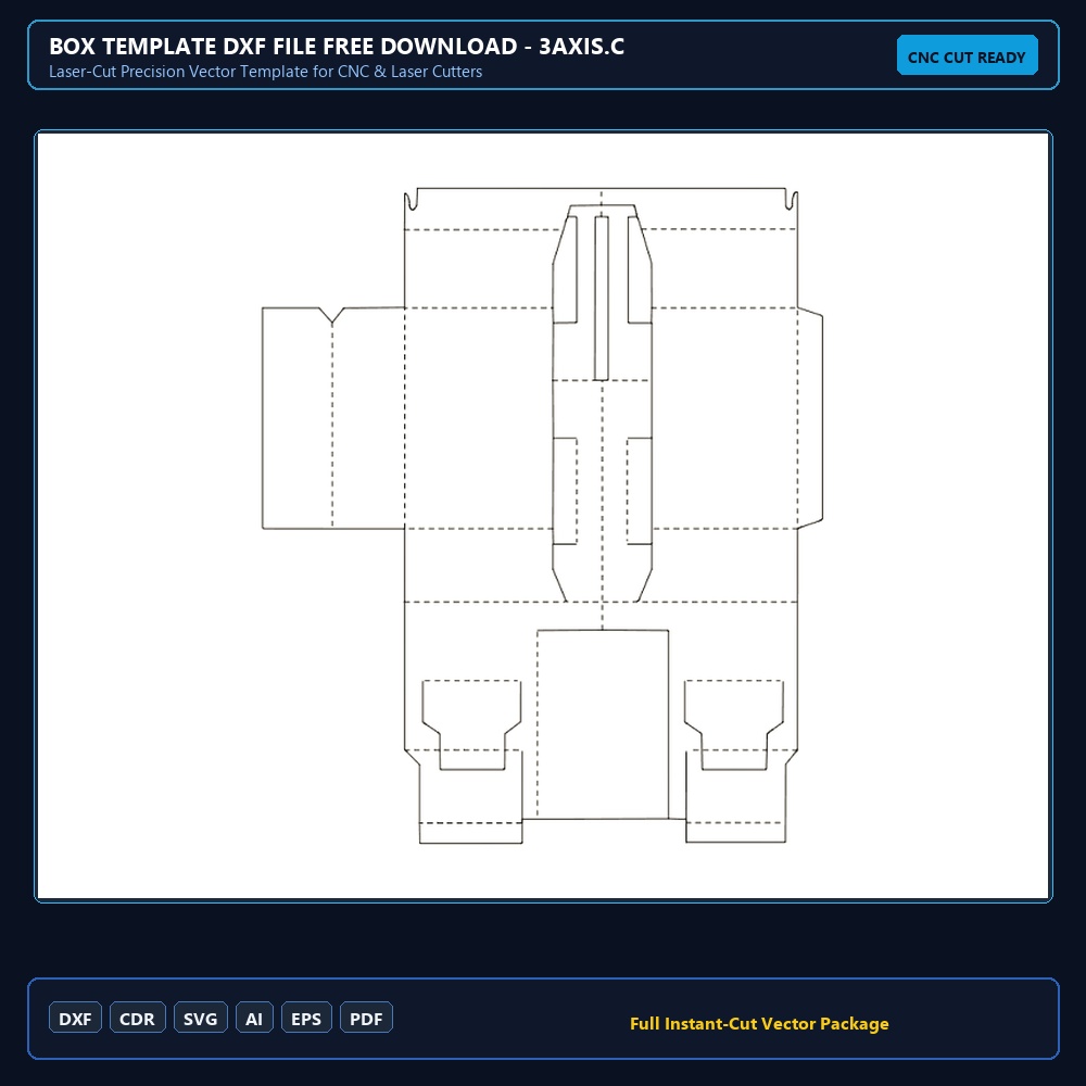 Box Template dxf File Free Download - 3axis.co