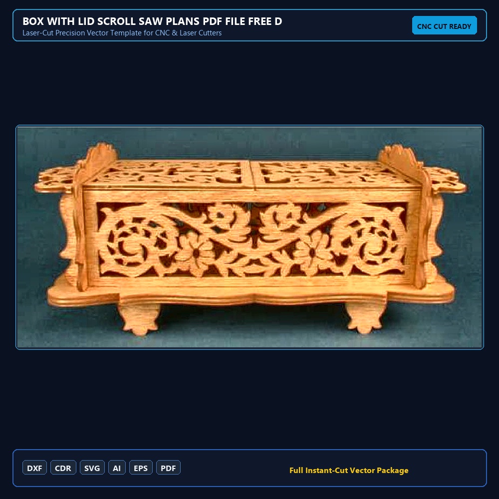Box with Lid Scroll Saw Plans PDF File Free Download - 3axis.co