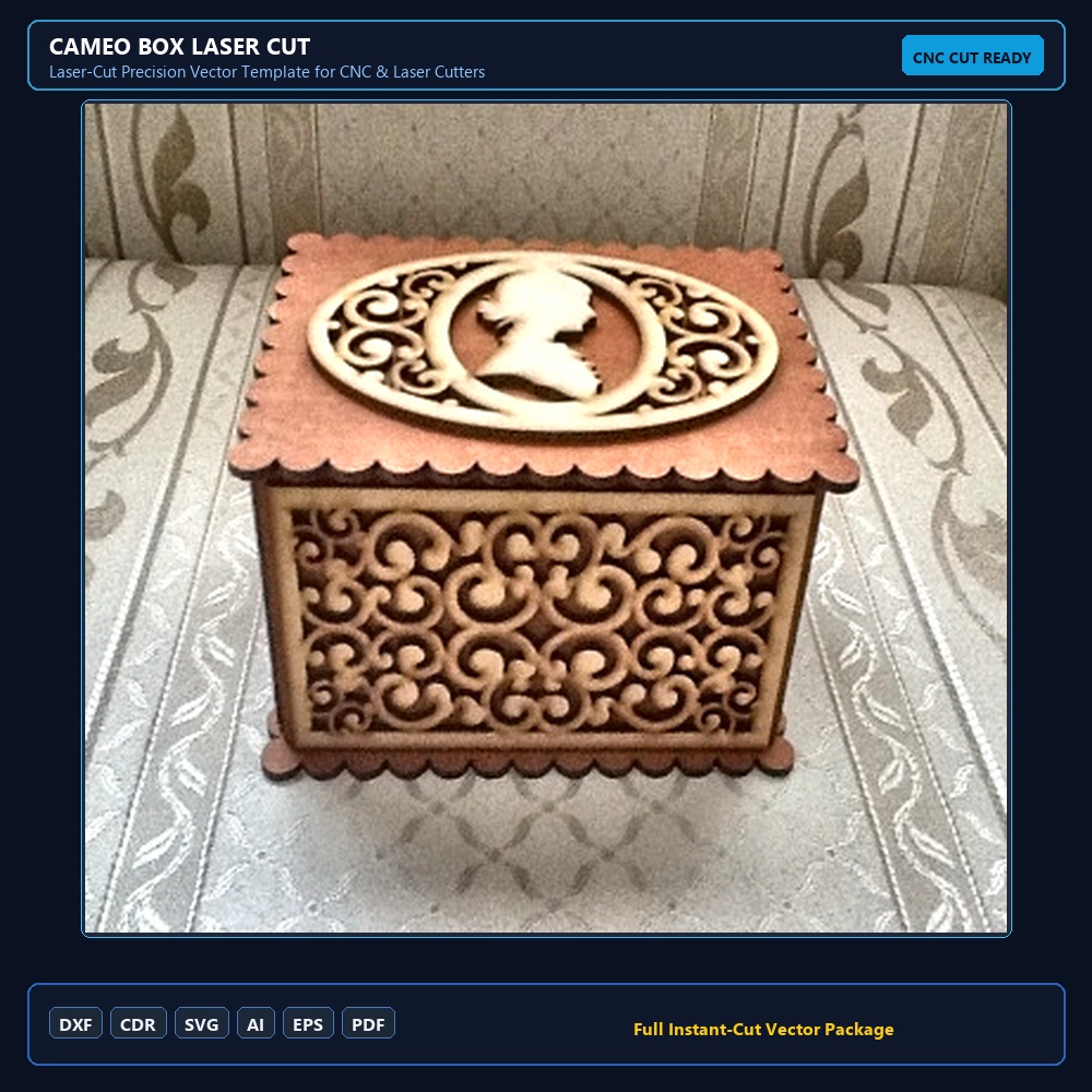Cameo Box Laser Cut