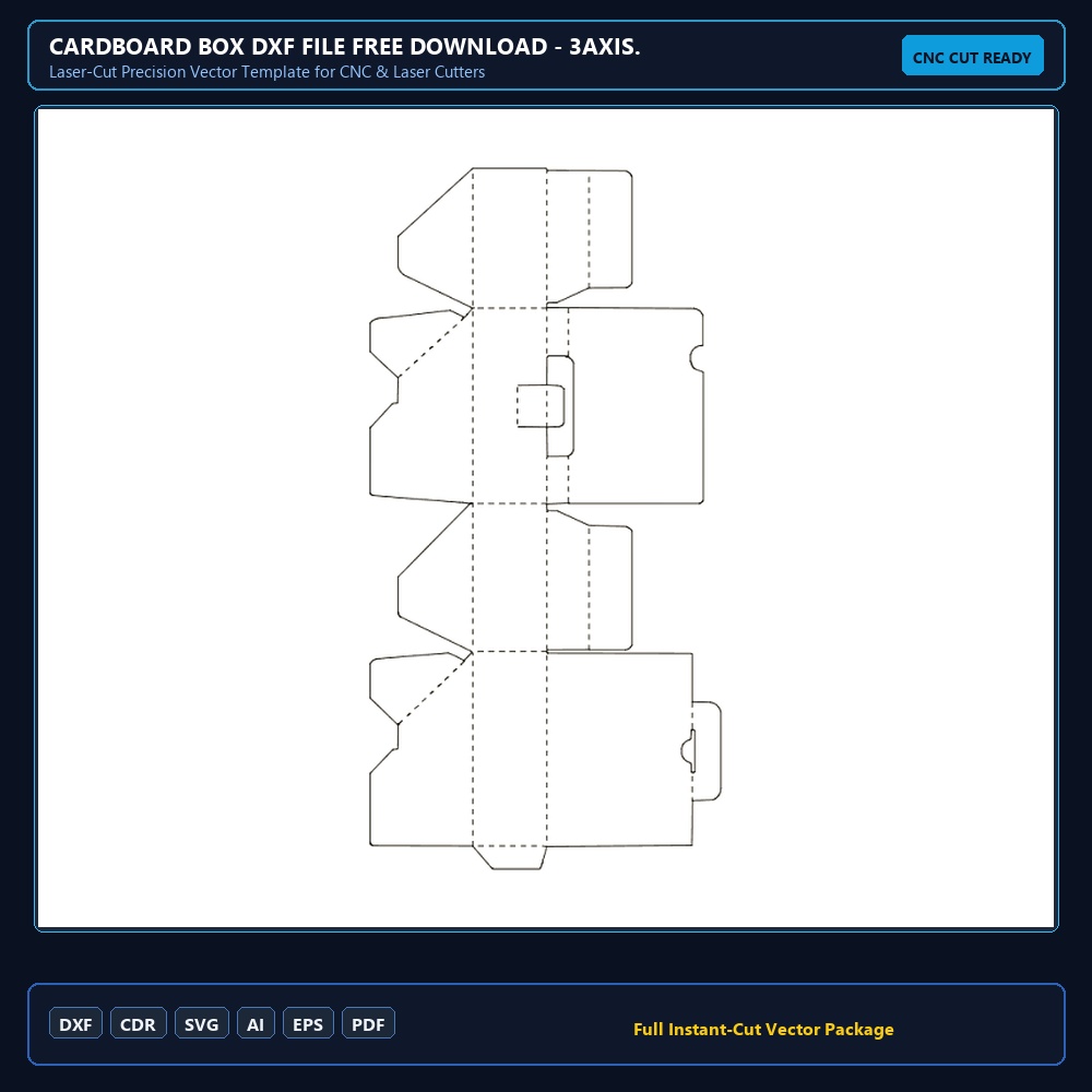 Cardboard Box dxf File Free Download - 3axis.co