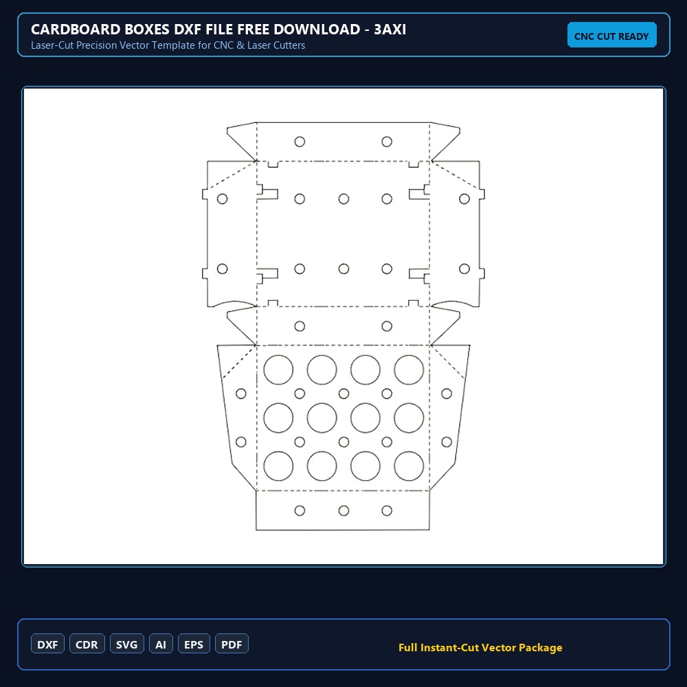 Cardboard Boxes dxf File Free Download - 3axis.co