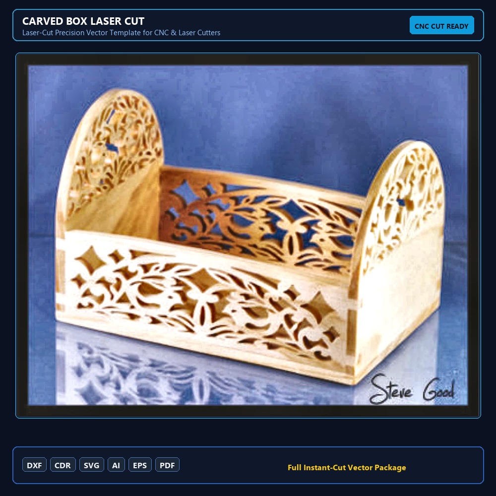 Carved Box Laser Cut