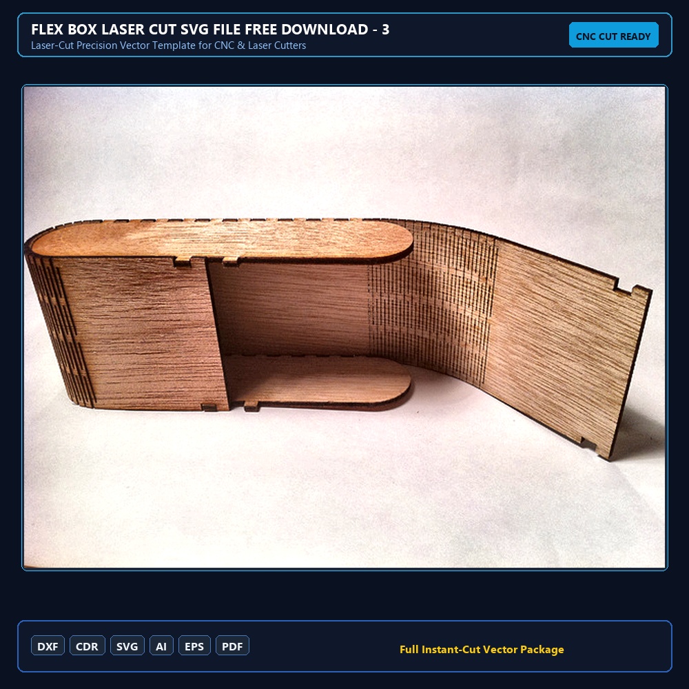 Flex Box Laser Cut SVG File Free Download - 3axis.co