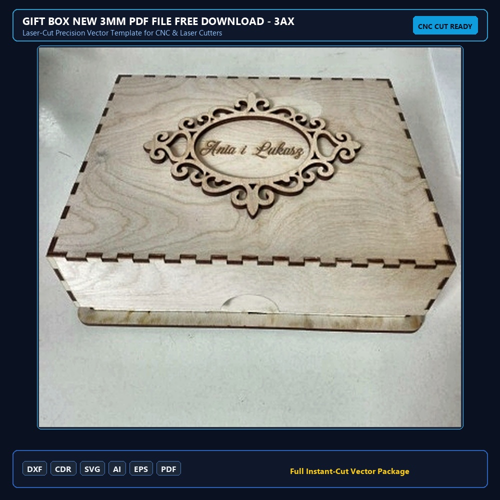 Gift Box New 3mm PDF File Free Download - 3axis.co