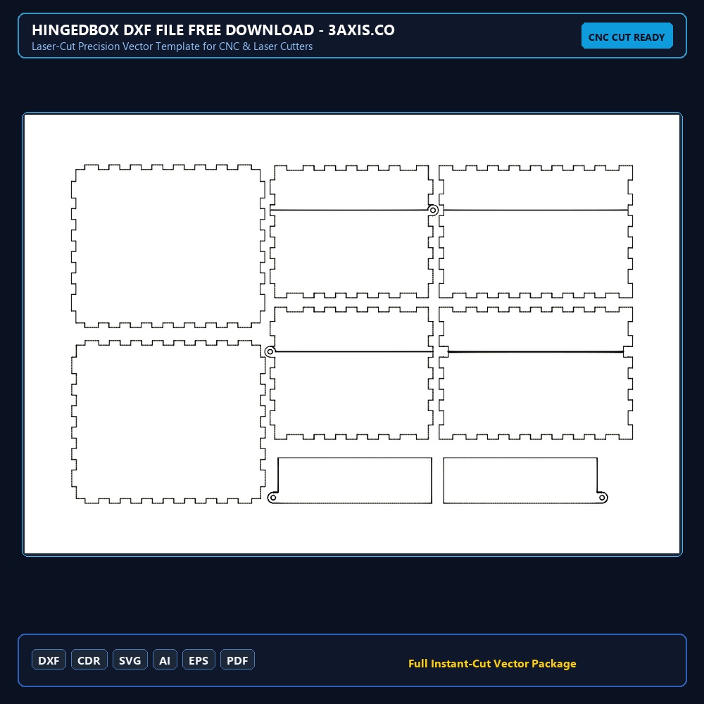 Hingedbox dxf File Free Download - 3axis.co