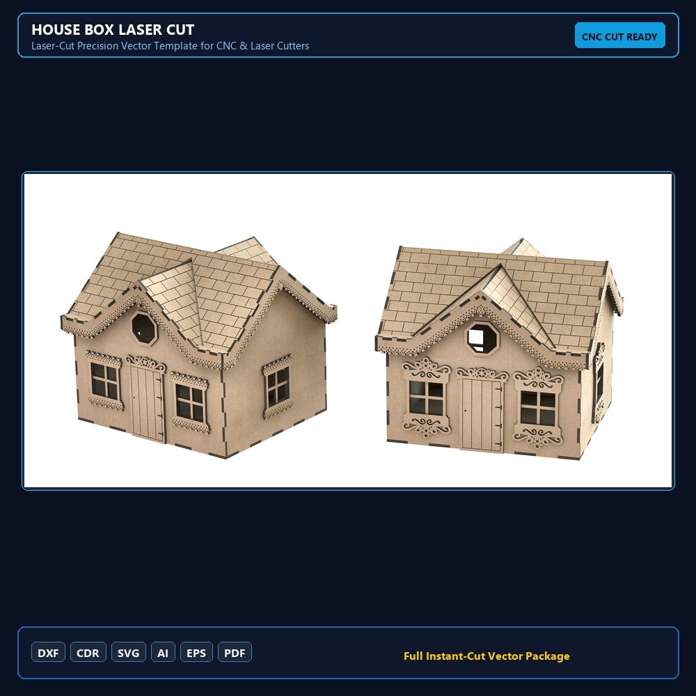 House Box Laser Cut