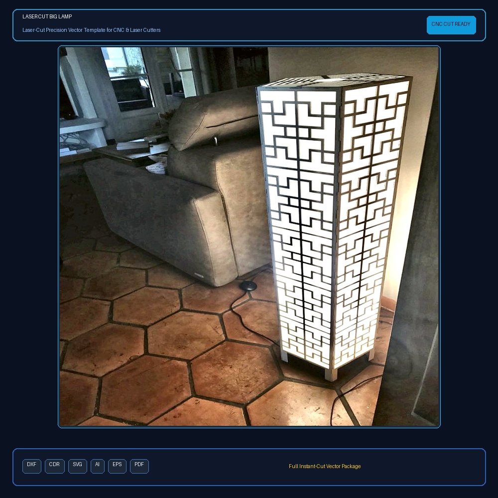 Laser Cut Big Lamp