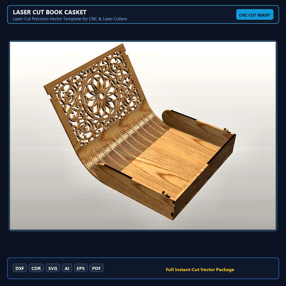 Laser Cut Book Casket