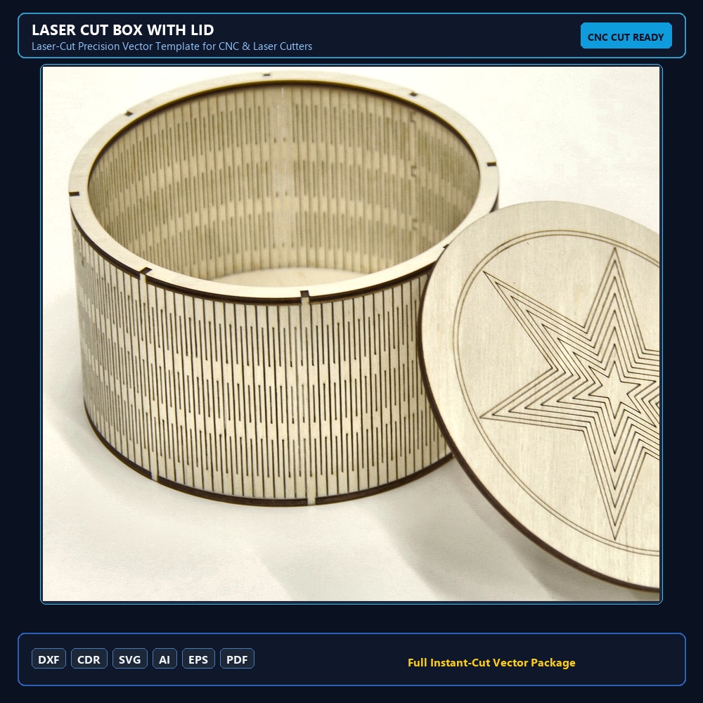 Laser Cut Box with Lid