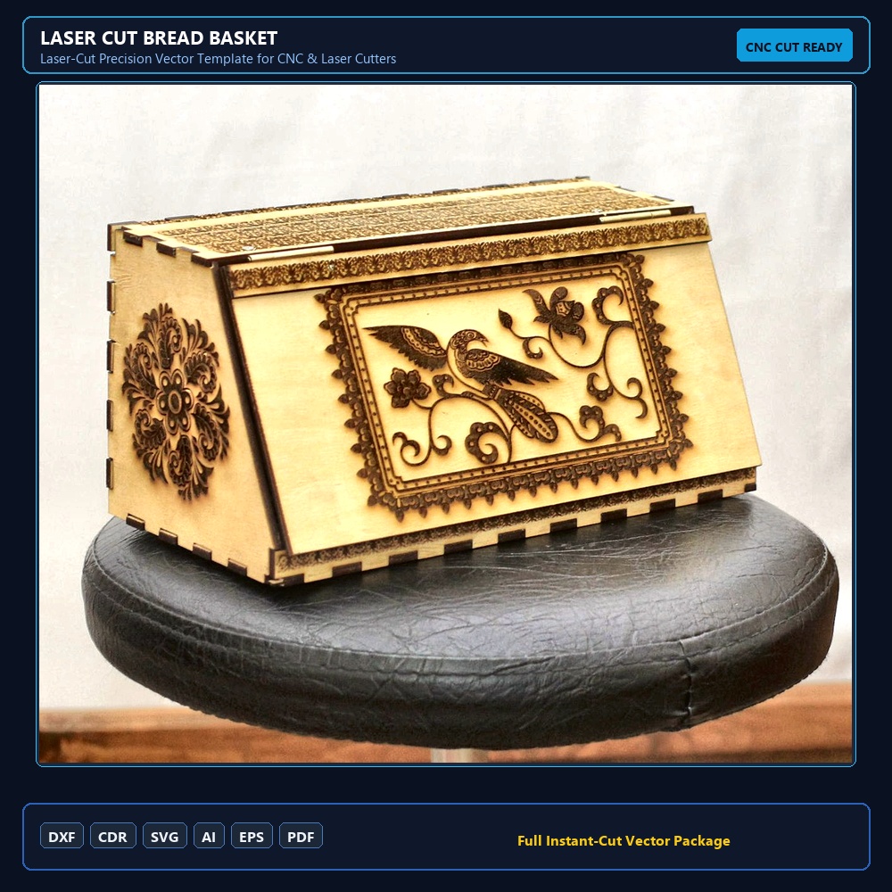 Laser Cut Bread Basket