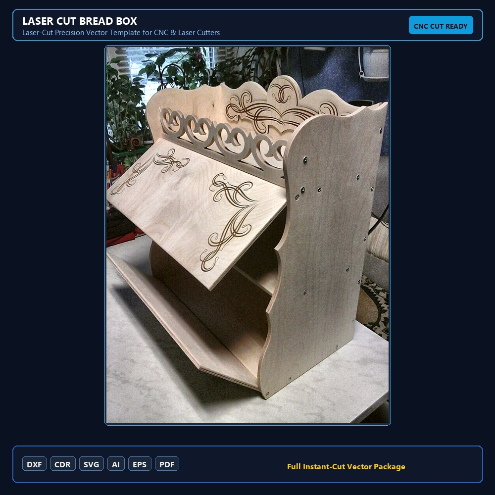 Laser Cut Bread Box