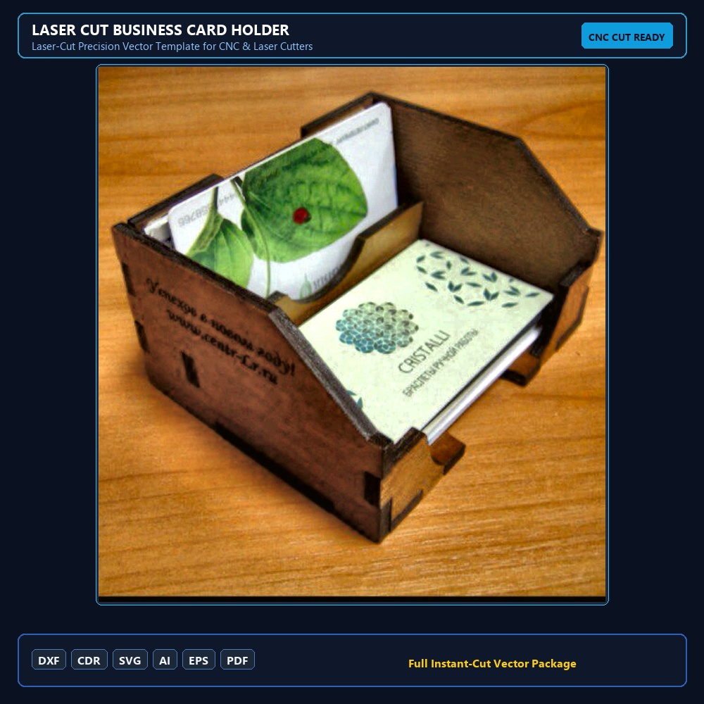 Laser Cut Business Card Holder
