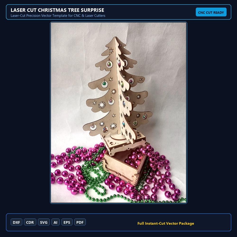 Laser Cut Christmas Tree Surprise