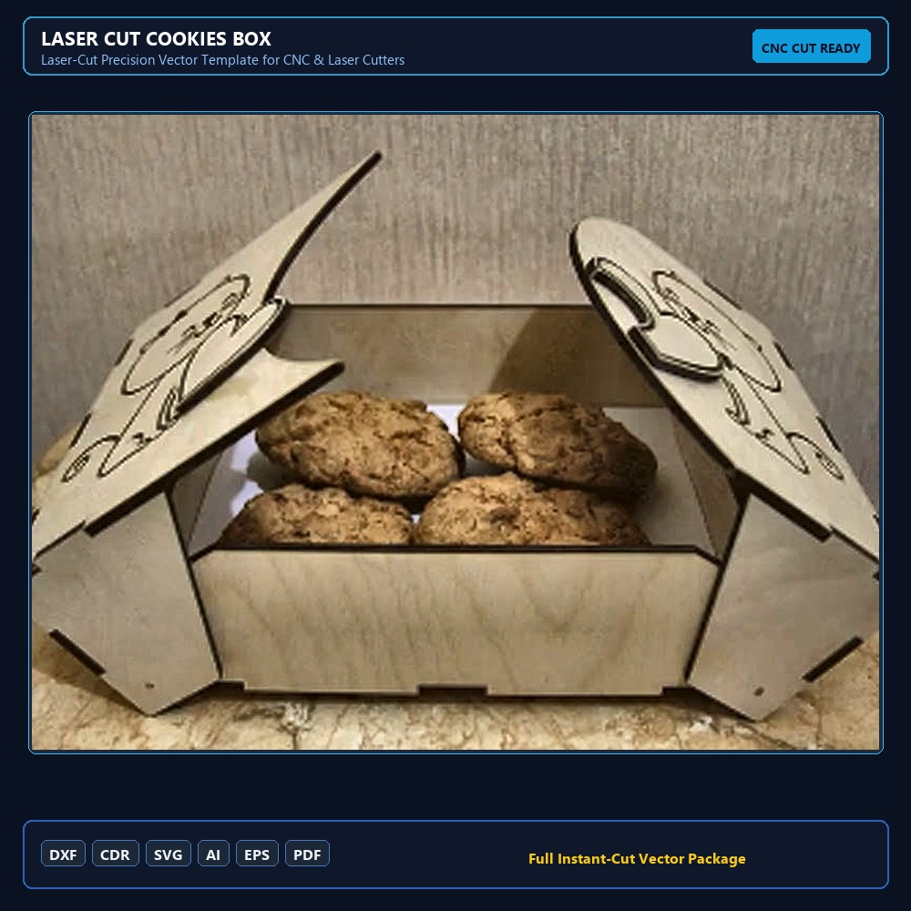 Laser Cut Cookies Box