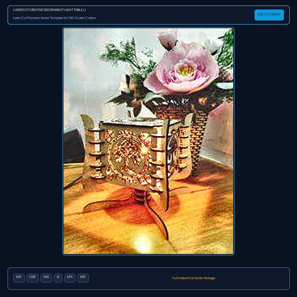 Laser Cut Creative Decor Night Light Table Light