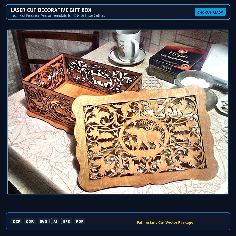 Laser Cut Decorative Gift Box