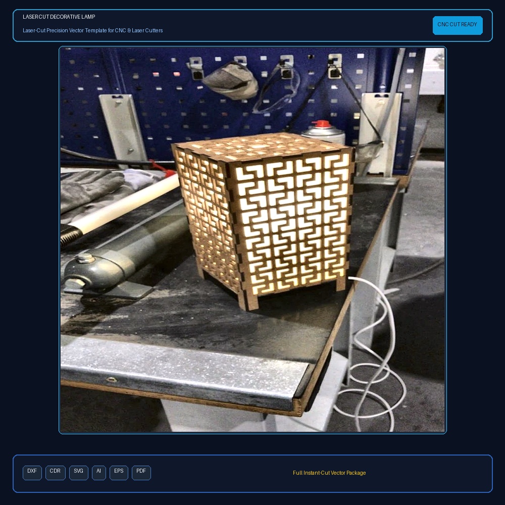 Laser Cut Decorative Lamp