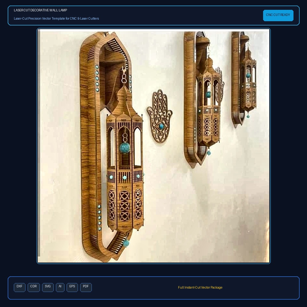 Laser Cut Decorative Wall Lamp