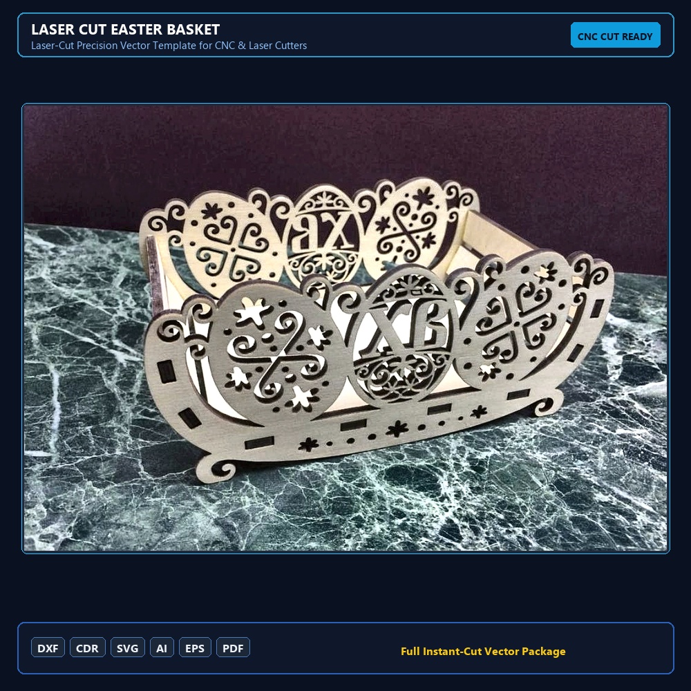 Laser Cut Easter Basket