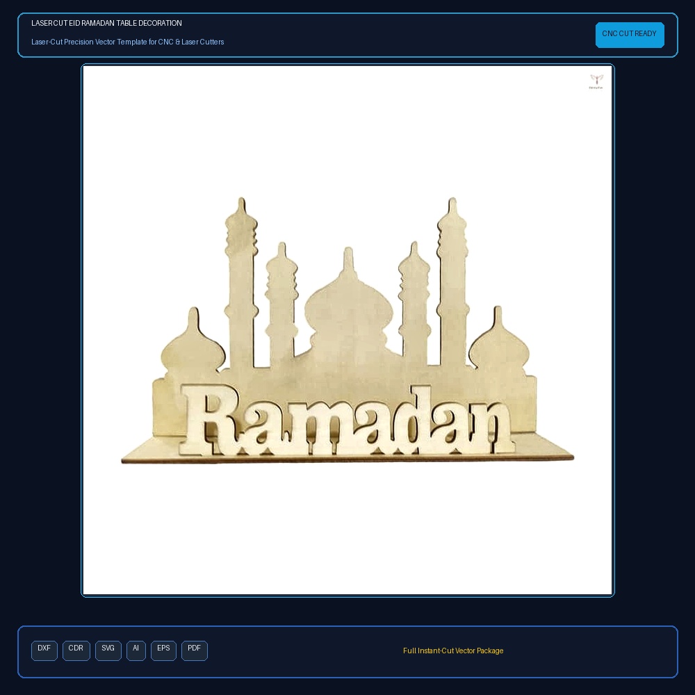 Laser Cut Eid Ramadan Table Decoration