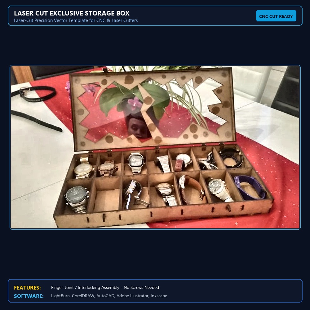 Laser Cut Exclusive Storage Box View 3