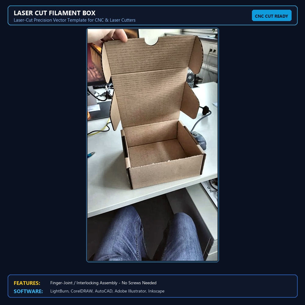 Laser Cut Filament Box View 4