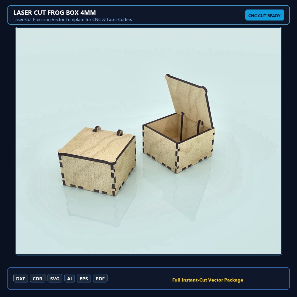Laser Cut Frog Box 4mm