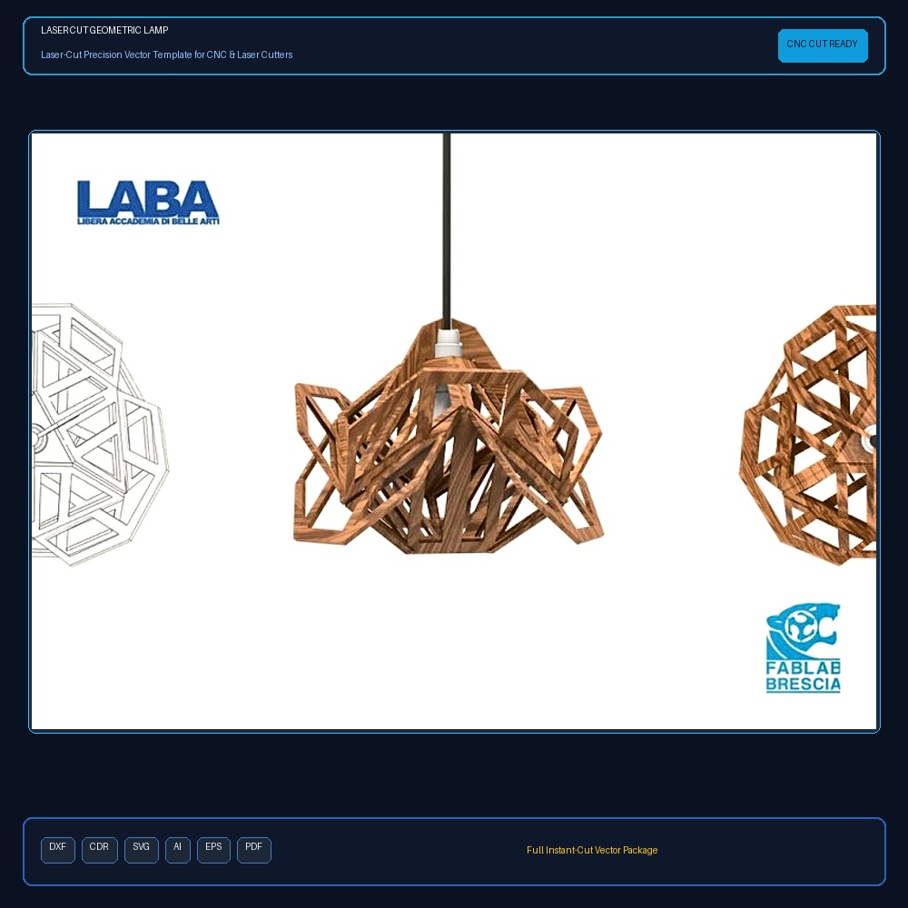 Laser Cut Geometric Lamp
