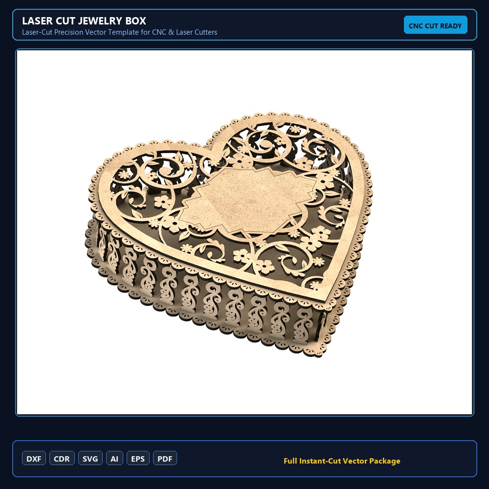 Laser Cut Jewelry Box