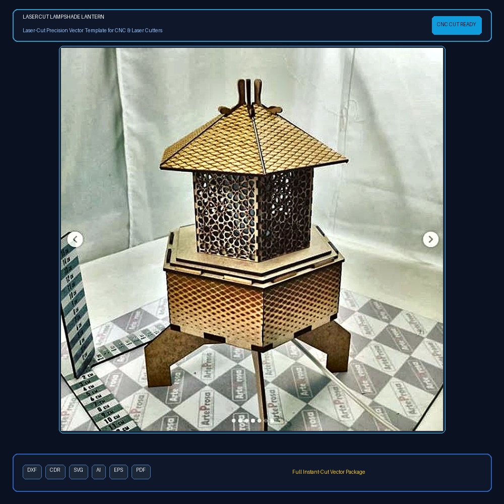 Laser Cut Lampshade Lantern