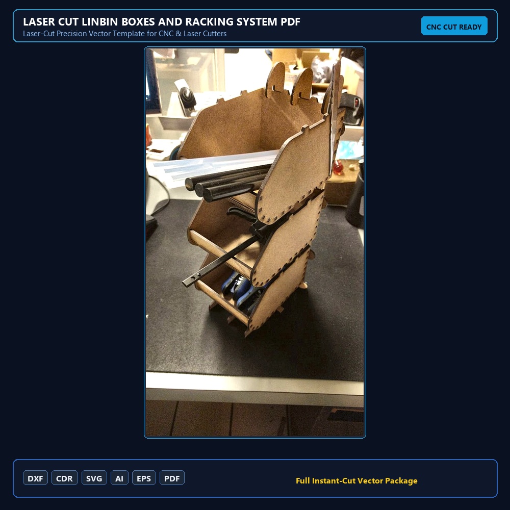Laser Cut Linbin Boxes and Racking System PDF File Free Download - 3axis.co