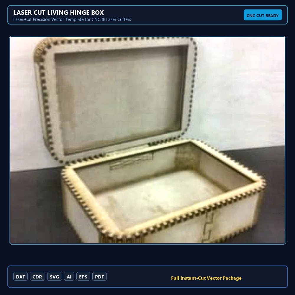 Laser Cut Living Hinge Box