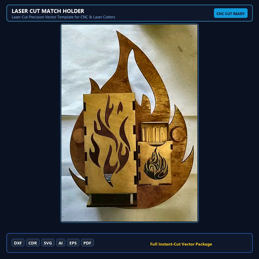 Laser Cut Match Holder