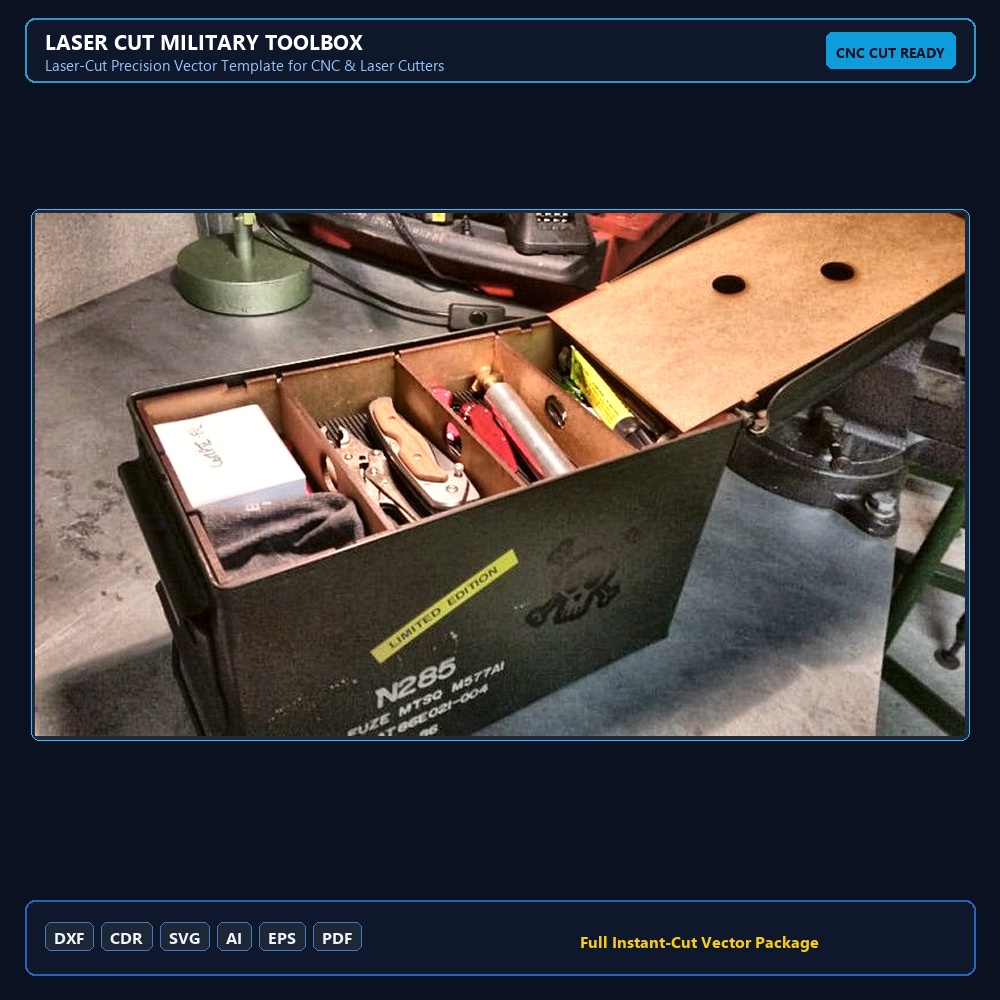 Laser Cut Military Toolbox