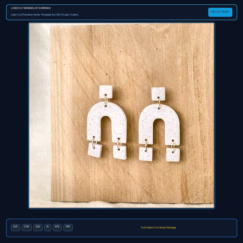 Laser Cut Minimalist Earrings