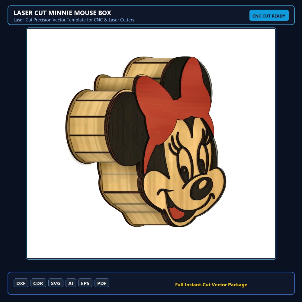 Laser Cut Minnie Mouse Box