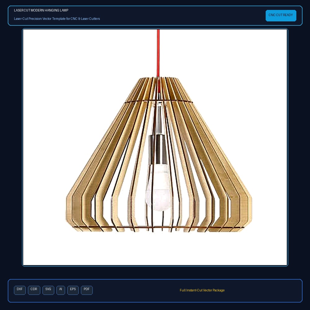 Laser Cut Modern Hanging Lamp