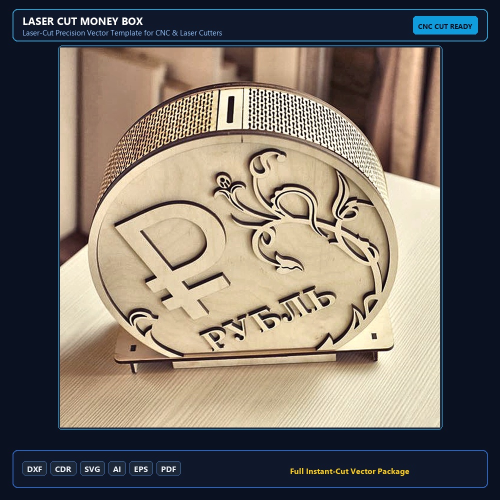 Laser Cut Money Box