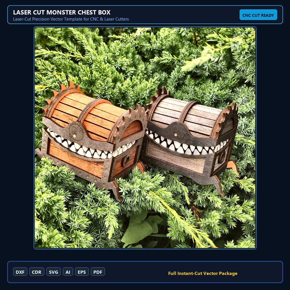 Laser Cut Monster Chest Box