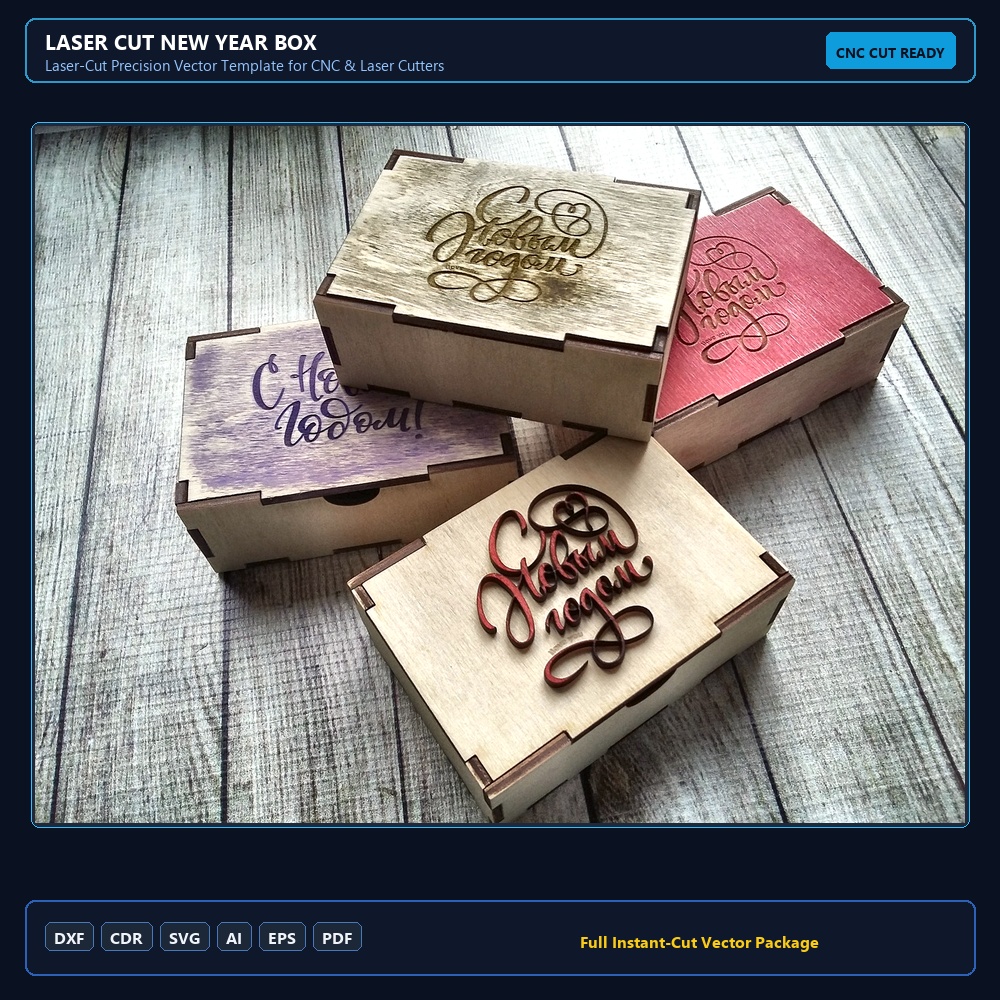 Laser Cut New Year Box