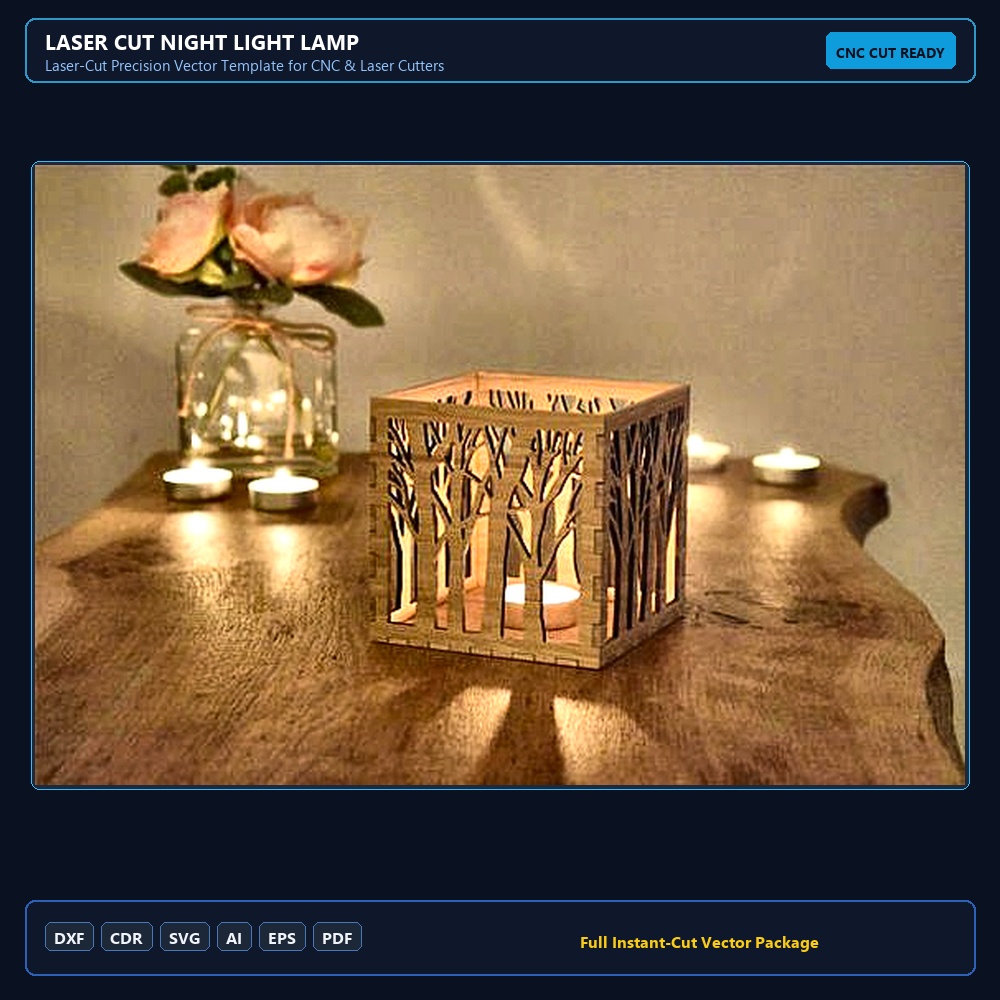 Laser Cut Night Light Lamp