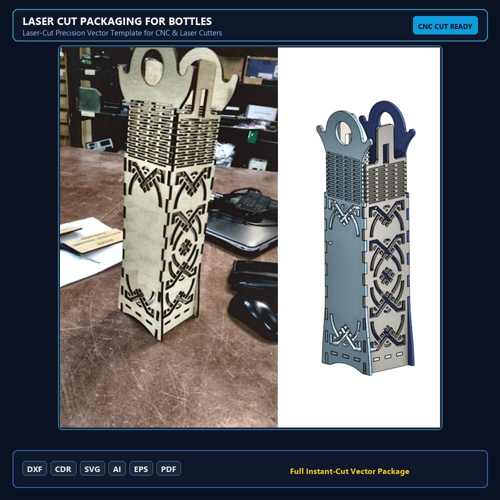 Laser Cut Packaging for Bottles