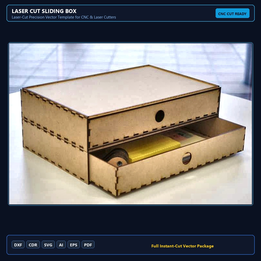 Laser Cut Sliding Box