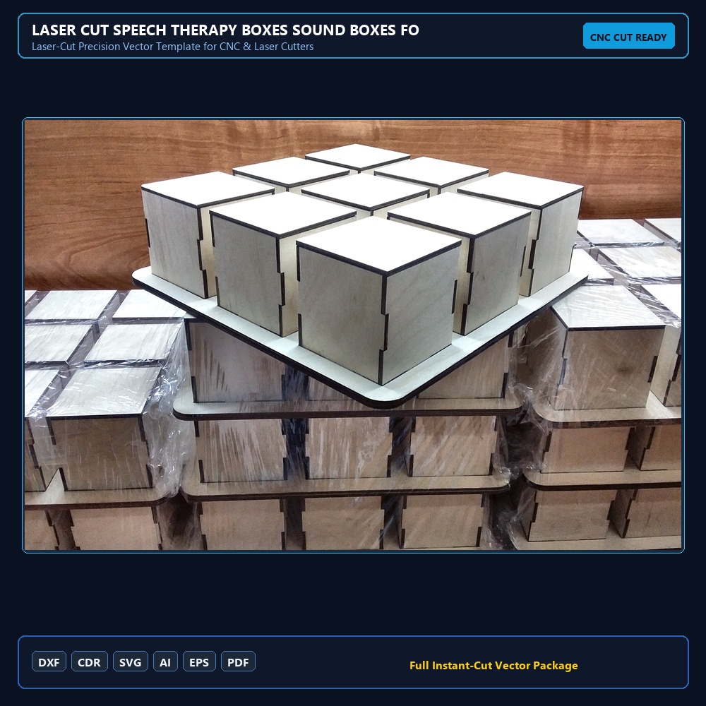 Laser Cut Speech Therapy Boxes Sound Boxes For Kids Learning
