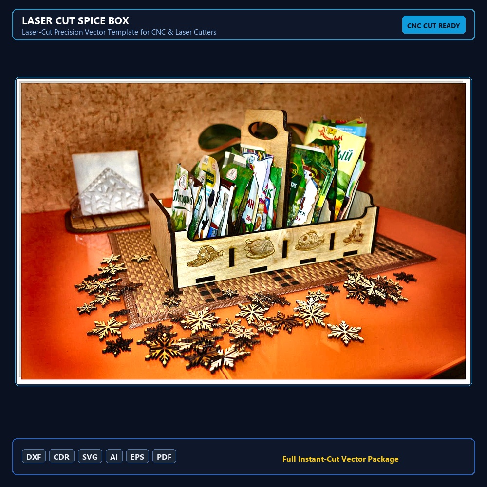 Laser Cut Spice Box
