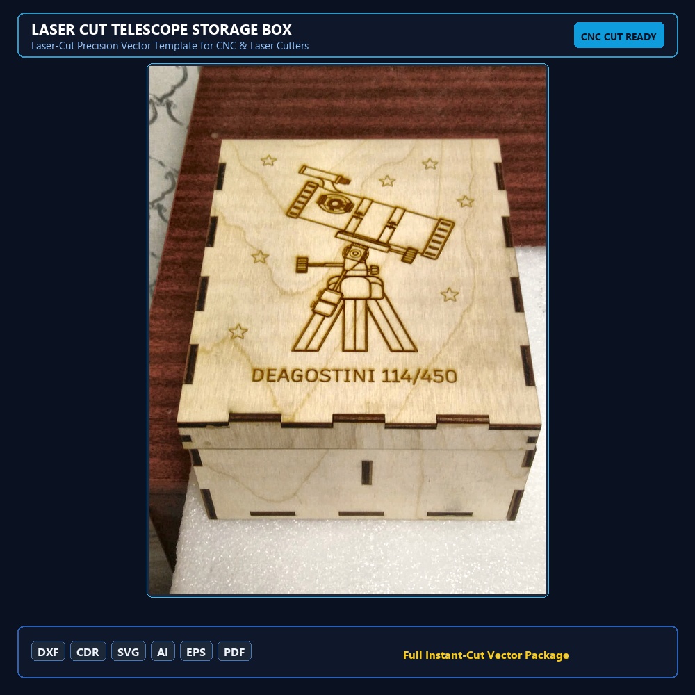 Laser Cut Telescope Storage Box