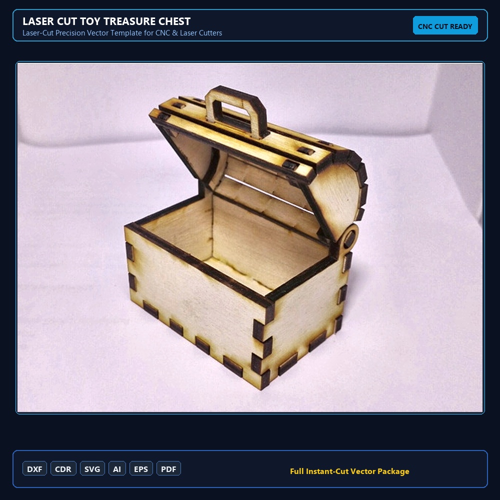 Laser Cut Toy Treasure Chest